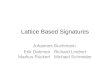 Lattice Based Signatures
