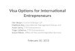 Visa Options for International Entrepreneurs