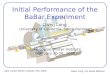 Initial Performance of the BaBar Experiment