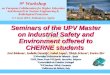 Seminars of the UPV Master on Industrial Safety and Environment offered to CHERNE students