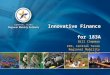 Innovative Finance  for 183A