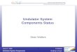 Undulator System  Components Status  Dean Walters