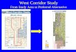 West Corridor Study From Study Area to Preferred Alternative