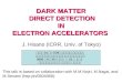 DARK MATTER  DIRECT DETECTION  IN  ELECTRON ACCELERATORS
