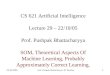 CS 621 Artificial Intelligence Lecture 29 – 22/10/05 Prof. Pushpak Bhattacharyya