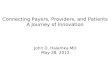 Connecting Payers, Providers, and Patients A Journey of Innovation