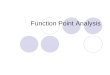 Function Point  Analysis