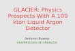 GLACIER: Physics Prospects With A 100 kton Liquid Argon Detector