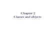 Chapter 2 Classes and objects