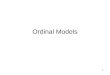 Ordinal Models