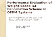 Performance Evaluation of Weight-Based ICI-Cancellation Scheme in OFDM Systems