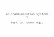 Telecommunication Systems 1