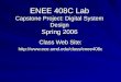 ENEE 408C Lab Capstone Project: Digital System Design Spring 2006