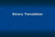 Binary Translation