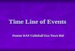 Time Line of Events