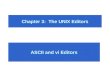 Chapter 3:  The UNIX Editors
