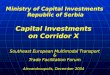 Ministry of Capital Investments  Republic of Serbia