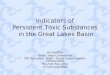 Indicators of  Persistent Toxic Substances  in the Great Lakes Basin