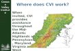 Where does CVI work?