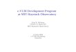 e-VLBI Development Program  at MIT Haystack Observatory