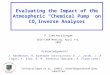 Evaluating the Impact of the Atmospheric  “ Chemical Pump ”  on CO 2  Inverse Analyses