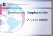 Developing  Employability  A Case Study