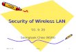 Security of Wireless LAN