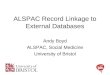 ALSPAC Record Linkage to External Databases