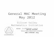 General MAC Meeting May 2012