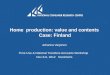 Home  production: value and contents   Case: Finland