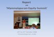 Report  on ‘Mammalapuram Equity Summit’
