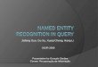 Named EntIty Recognition in Query