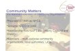 Community Matters The National Federation of Community Organisations