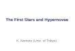 The First Stars and Hypernovae
