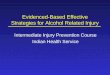 Evidenced-Based Effective Strategies for Alcohol Related Injury