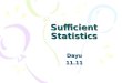 Sufficient Statistics