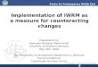 Implementation of IWRM as a measure for counteracting changes