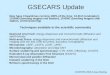 GSECARS Update