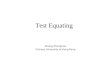 Test Equating