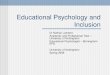 Educational Psychology and Inclusion