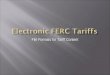 Electronic FERC Tariffs