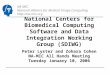 National Centers for Biomedical Computing Software and Data Integration Working Group (SDIWG)