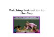 Matching Instruction to the Gap