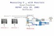 Measuring  q  13  with Reactors Stuart Freedman HEPAP July 24, 2003 Bethesda