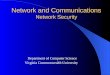 Network and Communications Network Security