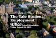 The Yale Student Employment Office