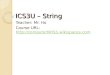 ICS3U – String