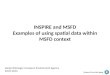 INSPIRE and MSFD Examples of using spatial data within MSFD context