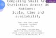 Comparing Small Area Statistics Across UK Nations:  Scale, time and availability