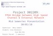 Project D02209: FPGA Bridge between High Speed Channel & External Network